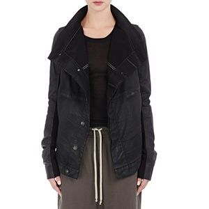 Rick Owens RO Drkshdw denim leather jacket